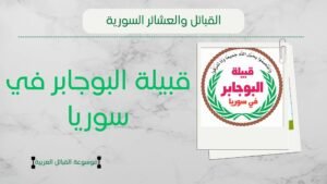 قبيلة البوجابر في سوريا | أصل البوجابر ونسبهم ووجهائهم
