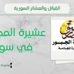 عشيرة المجادمة في سوريا | نسب المجادمة ومناطقهم وشيوخهم